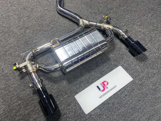 valved exhaust muffler for bmw f30 340i