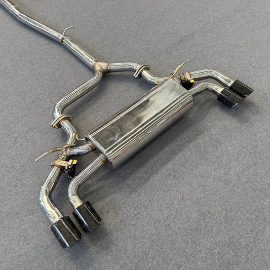 valved exhaust muffler for bmw 530i