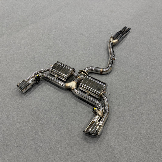 valved catabck exhaust for audi rs3 8v