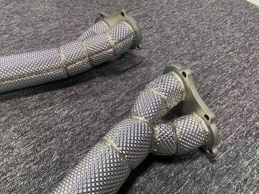 porsche 718 cayman gt4 exhaust downpipe