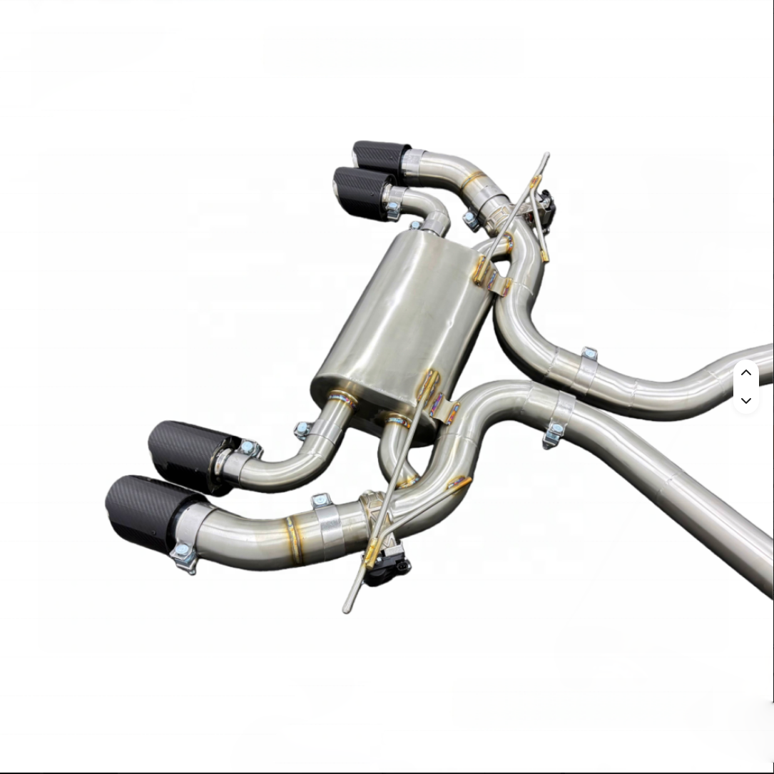 valved exhaust muffler for bmw f85 x5m 4.4t 