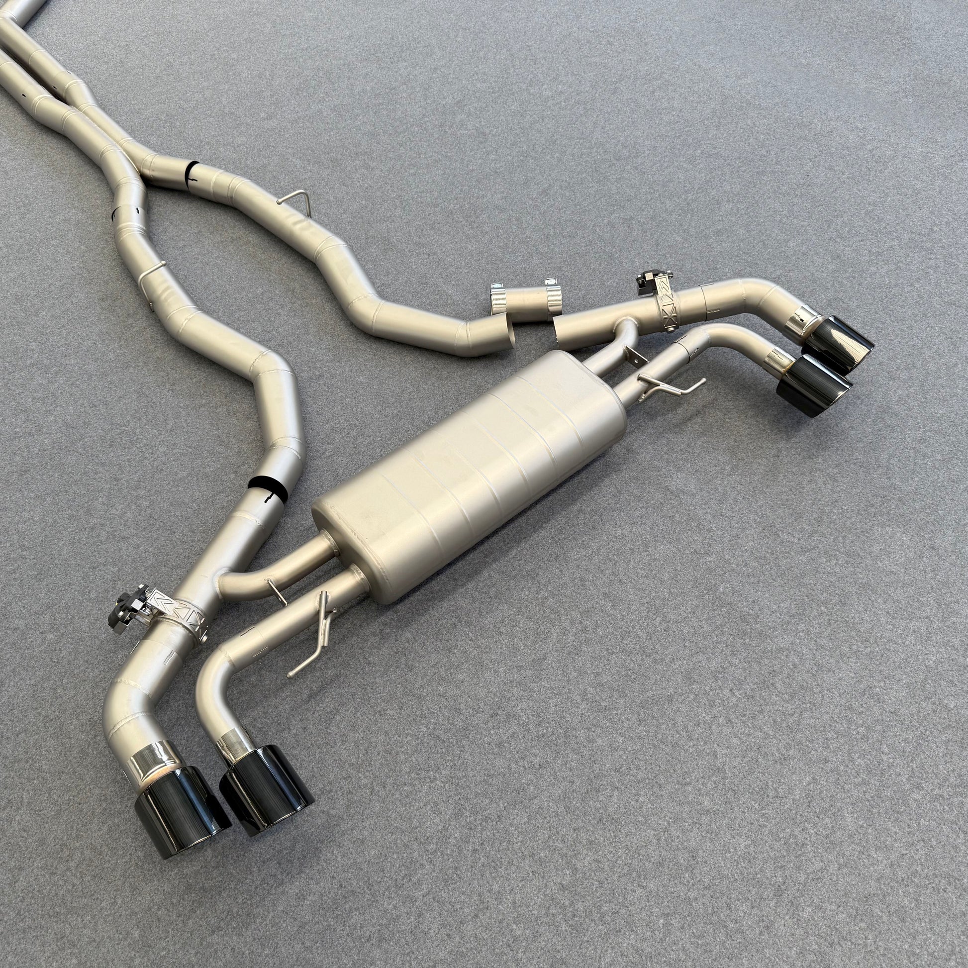 valved muffler for bmw f95 x5m 4.4t