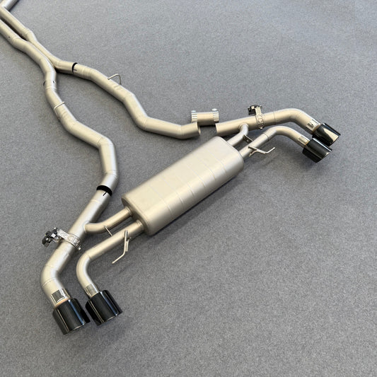 valved muffler for bmw f95 x5m 4.4t