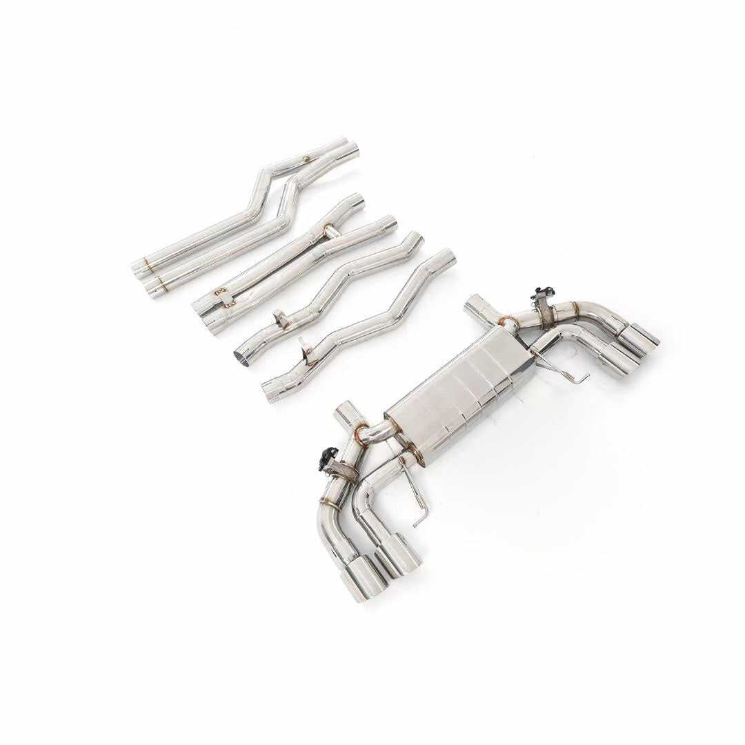 valved exhaust muffler for bmw f91 f92 f93 m8 4.4t