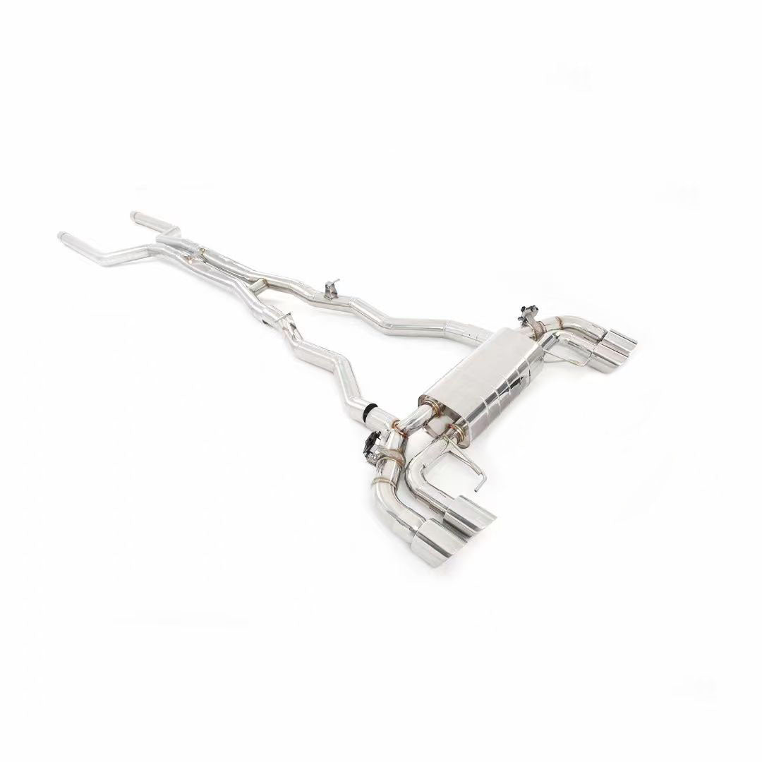valved sport catabck exhaust for  bmw m8 f91 f92 f93