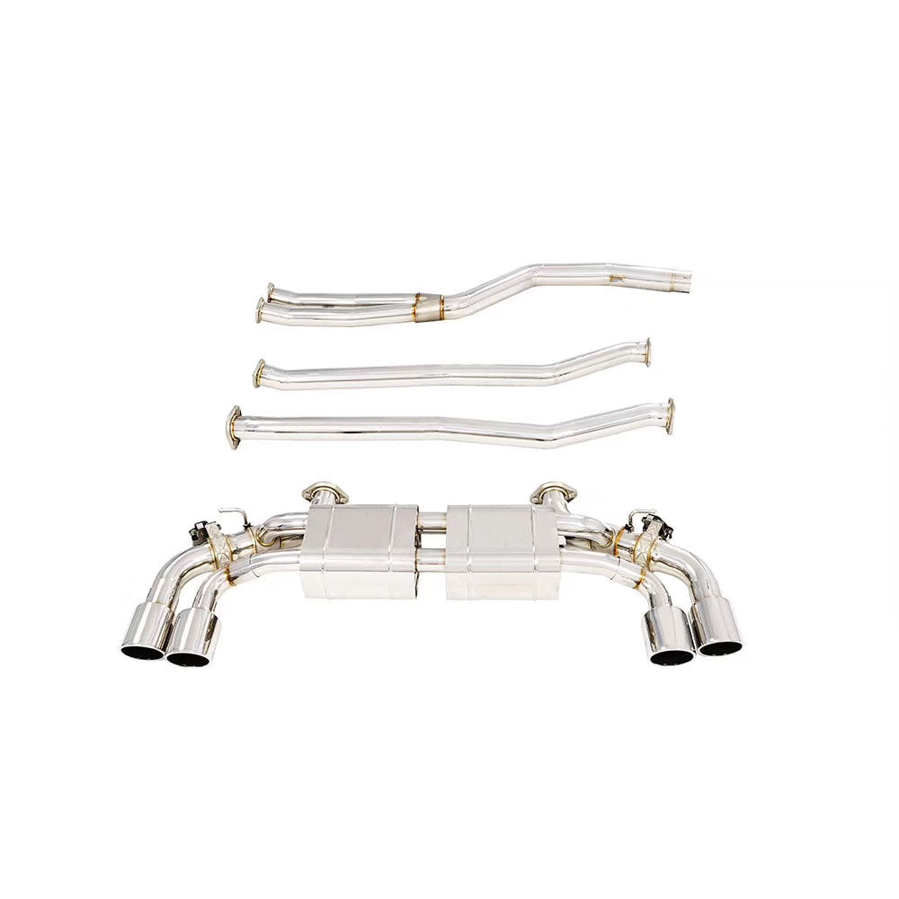 valved catback exhaust for BMW G30 540i 3.0T 