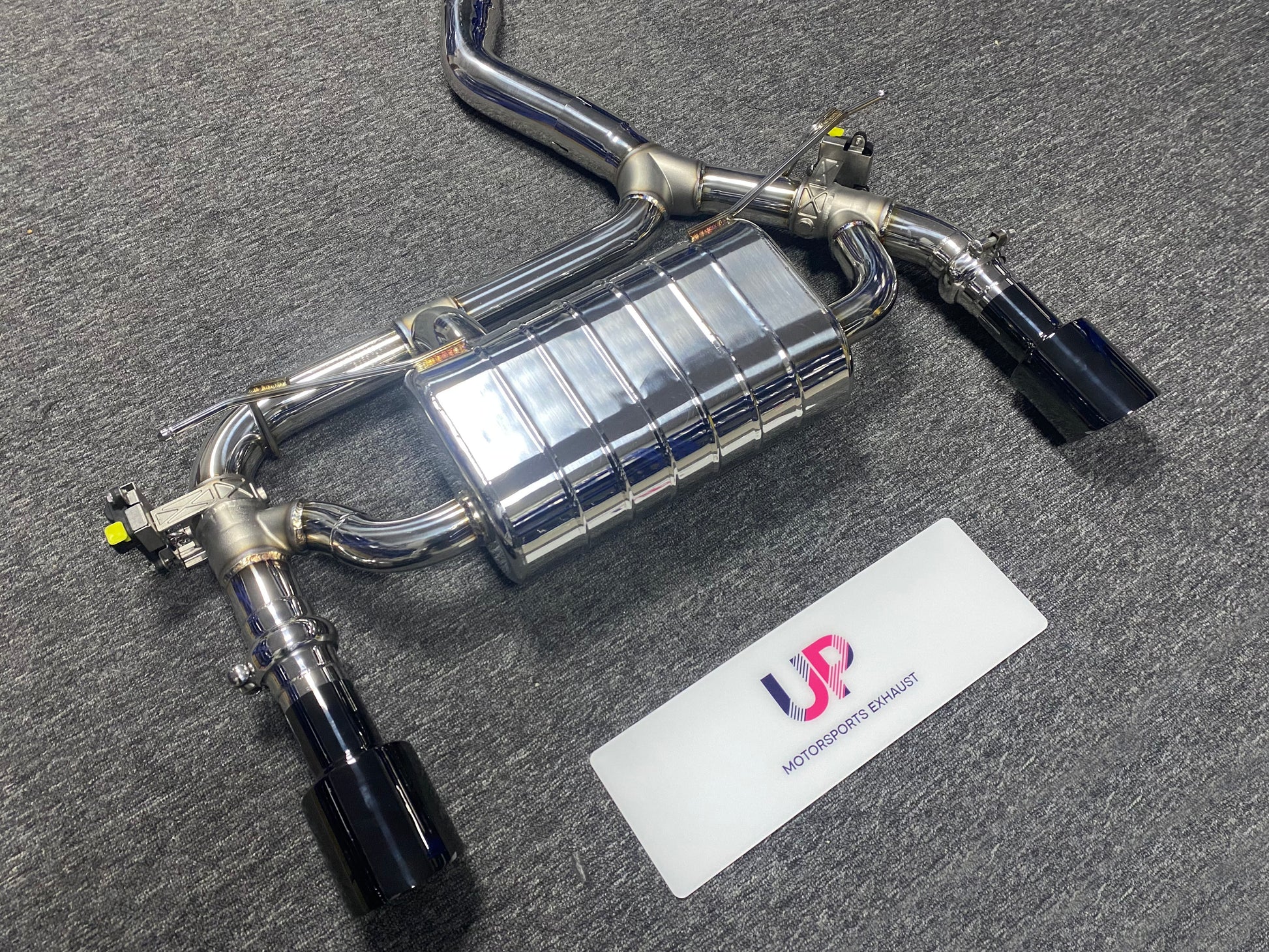 valved exhaust muffler for bmw f30 340i