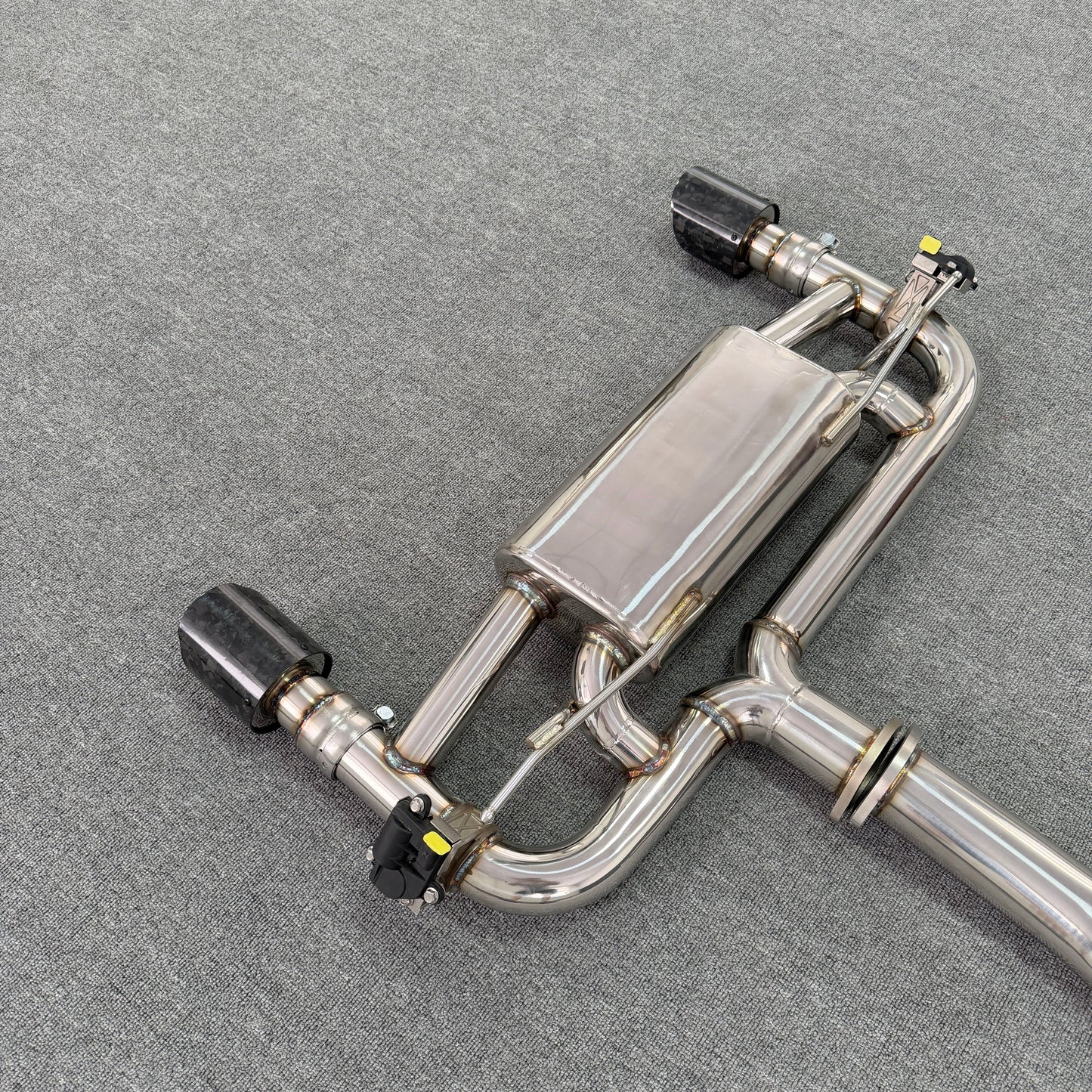 valved exhaust muffler for m235i f22