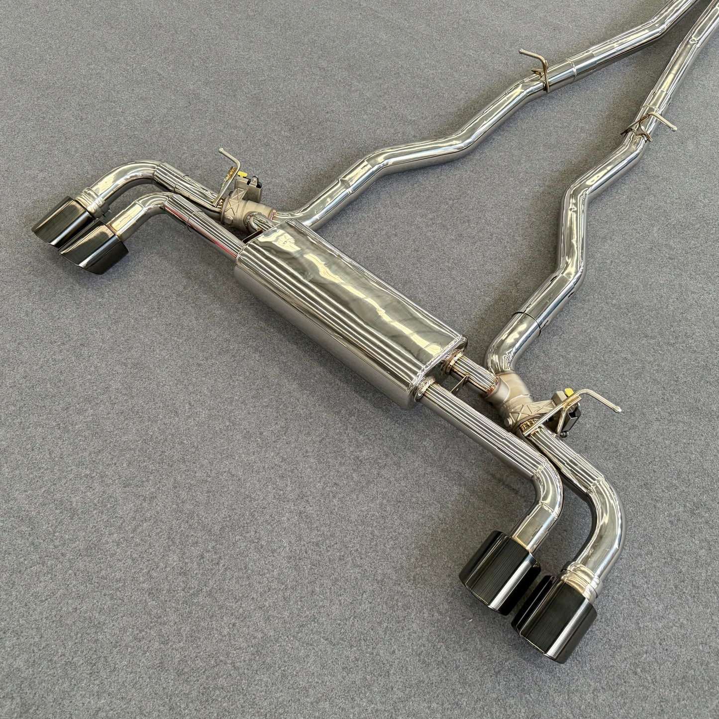 valved exhaust muffler for bmw 840i