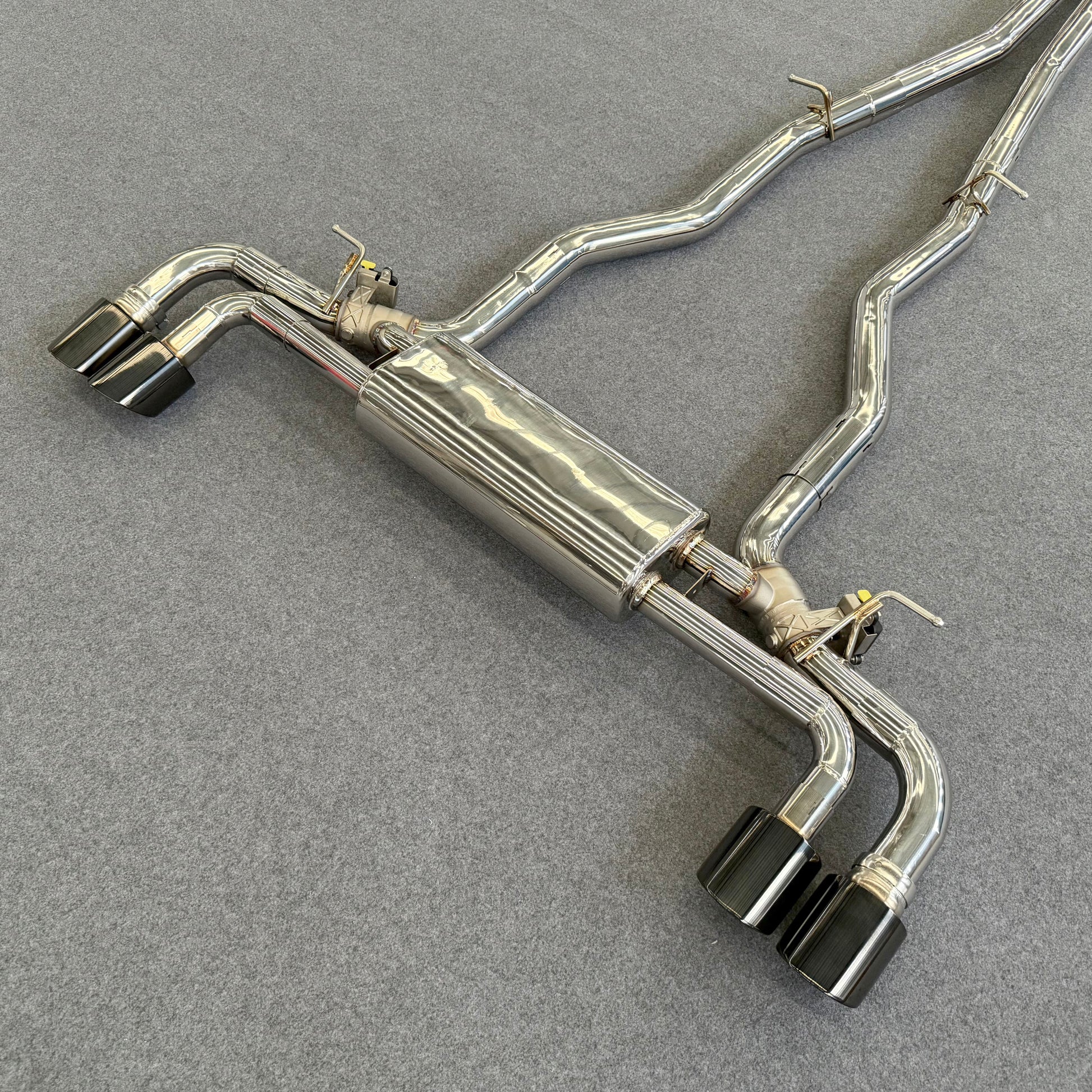 valved exhaust muffler for bmw 840i