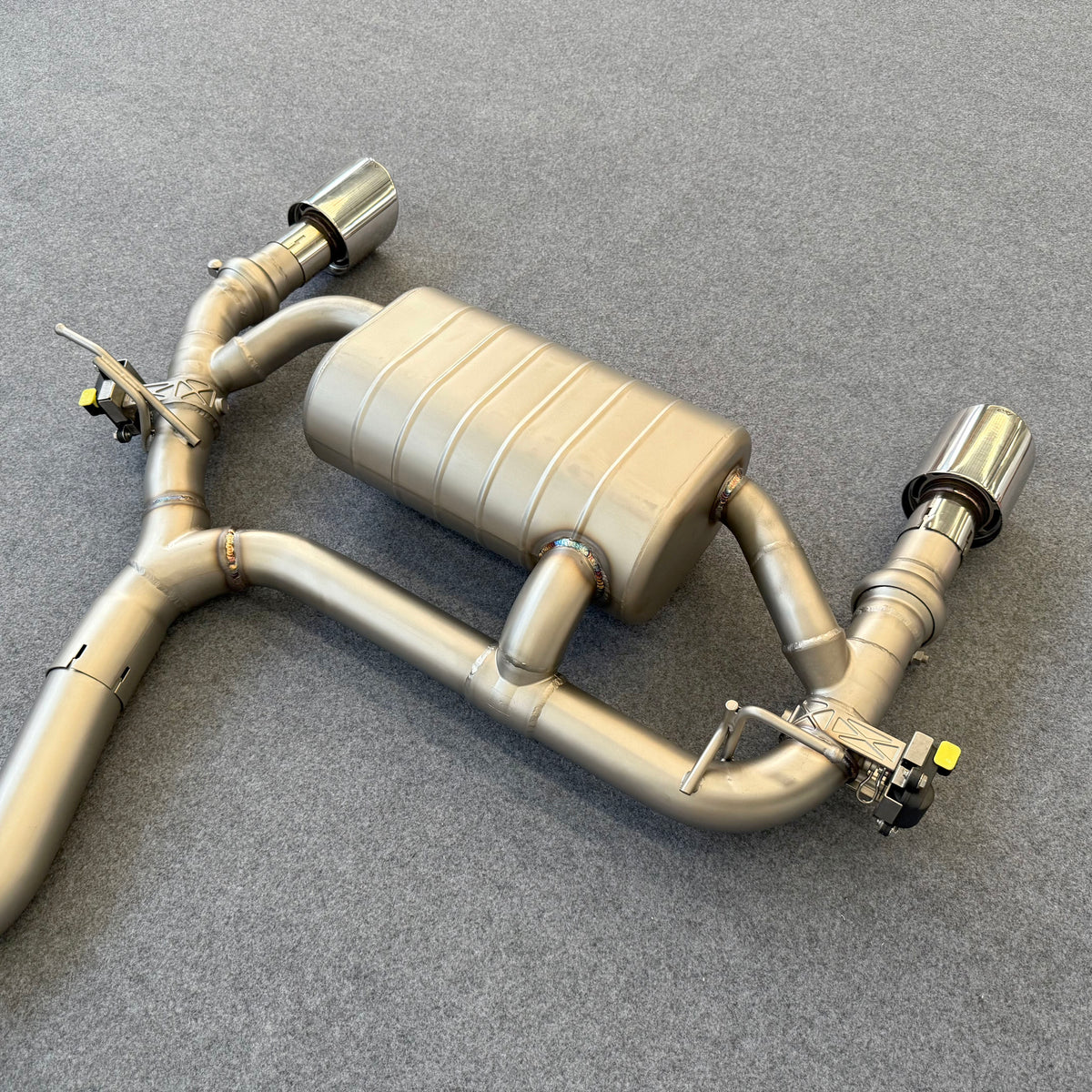 valved exhaust muffler for bmw f32 420i/428i