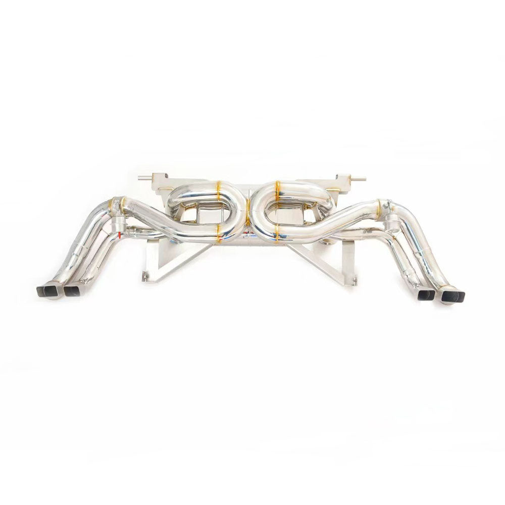 stainless steel exhaust system for  audi r8 v10 plus