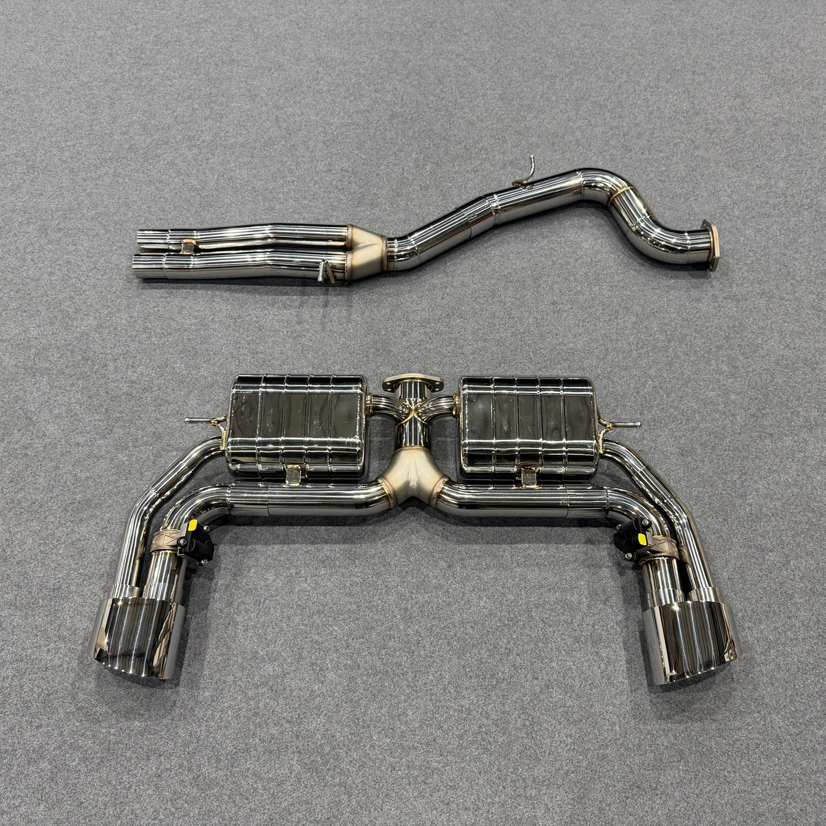 stainless steel exhaust for audi rs3 8v