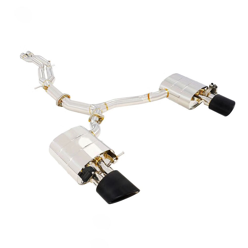 stainless steel exhaust for audi b9 rs5
