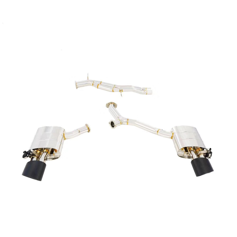 valved catback exahust for audi b9 rs5 sportback