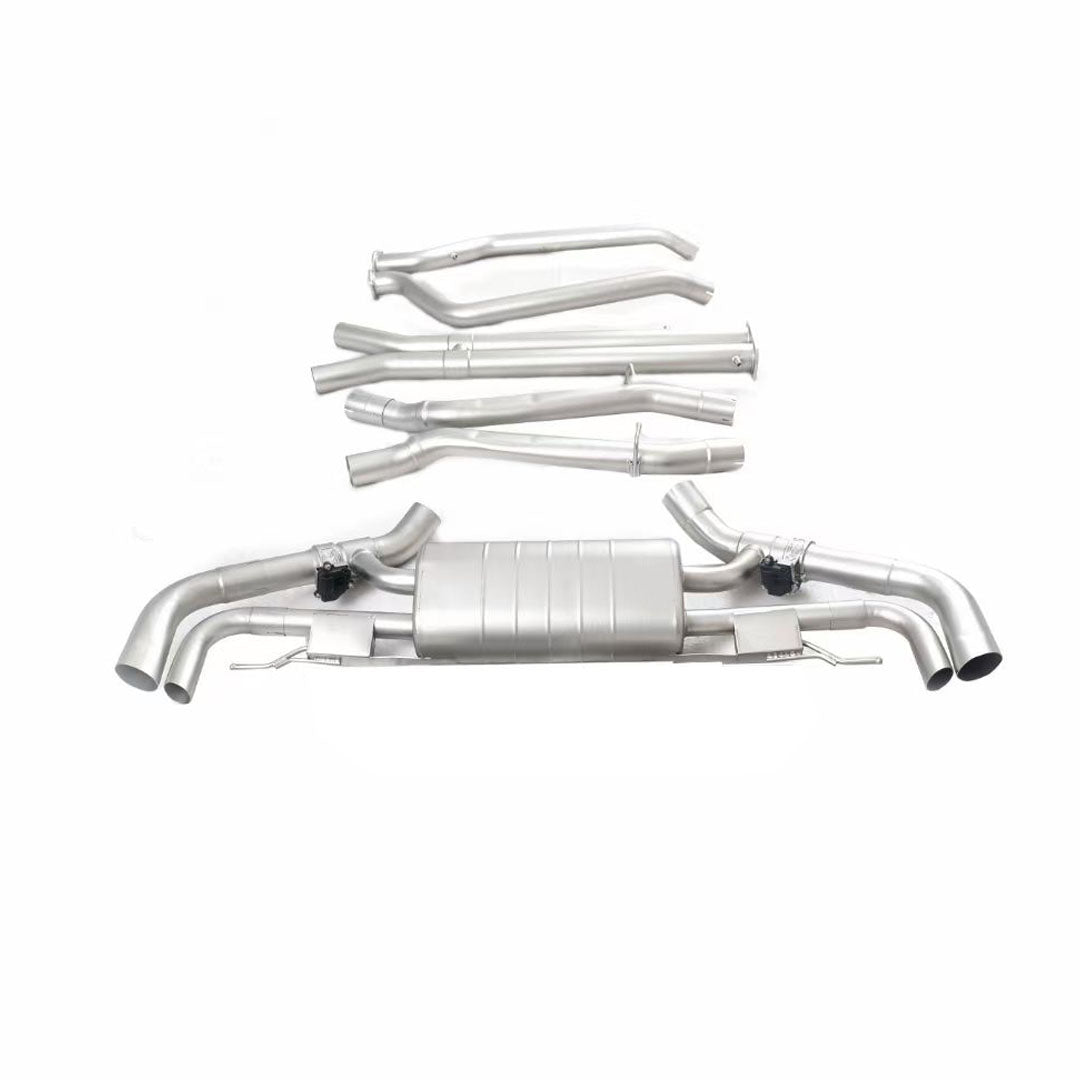 valved catback exhaust for bmw x7 m50i
