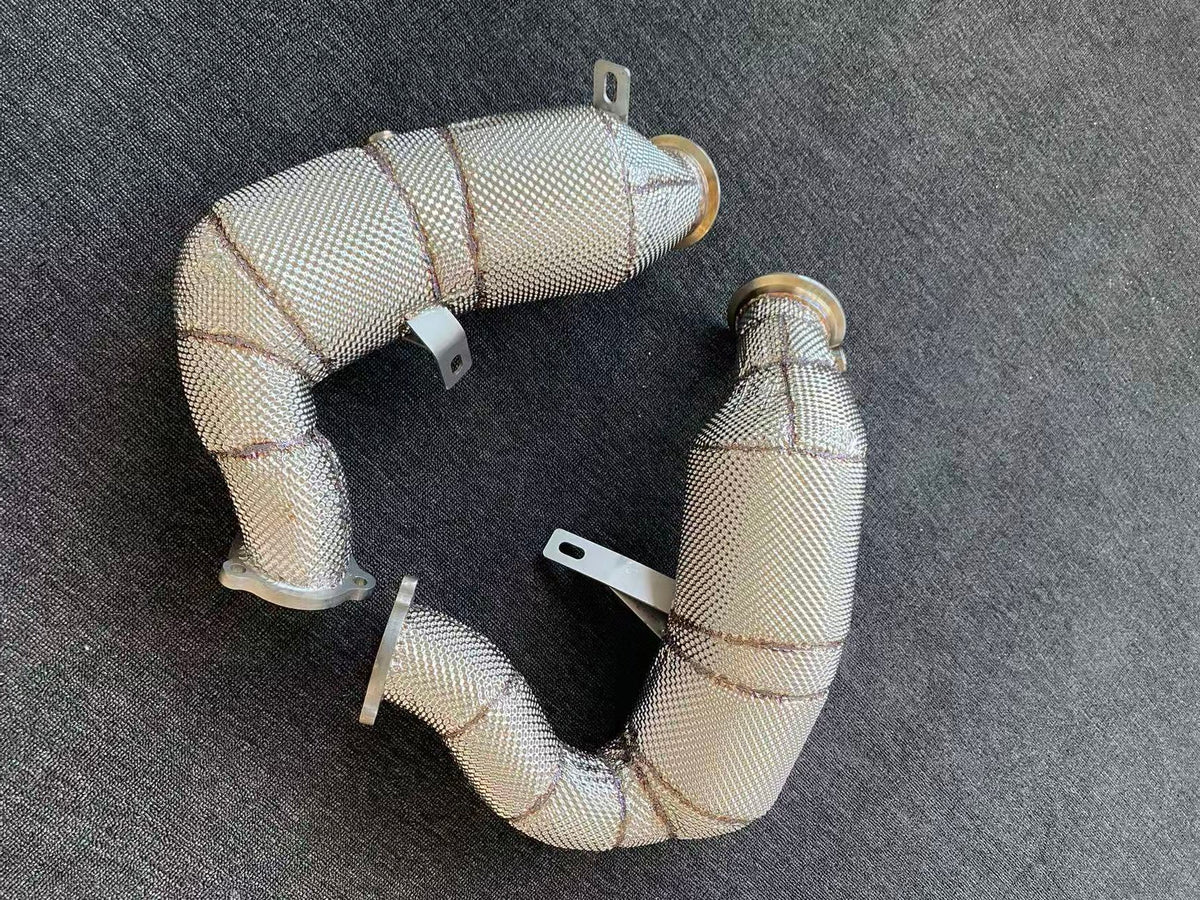 high flow catted downpipe for macan s