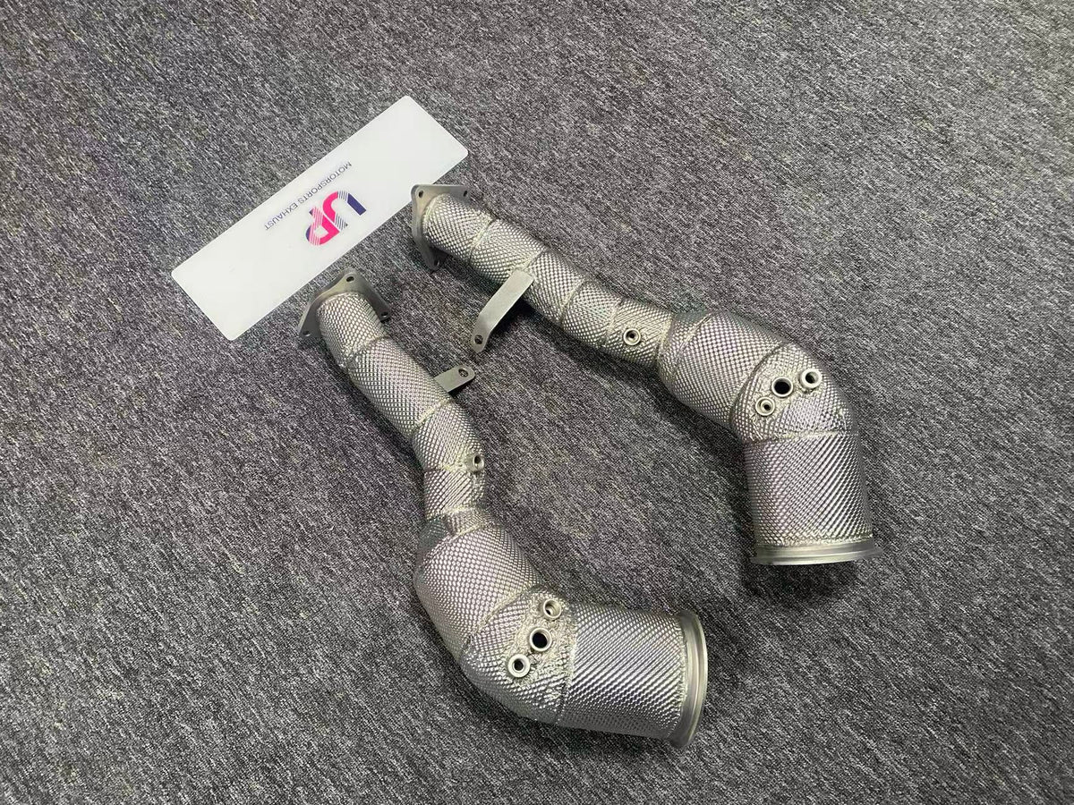 racing exhaust downpipe for porsche macan gts