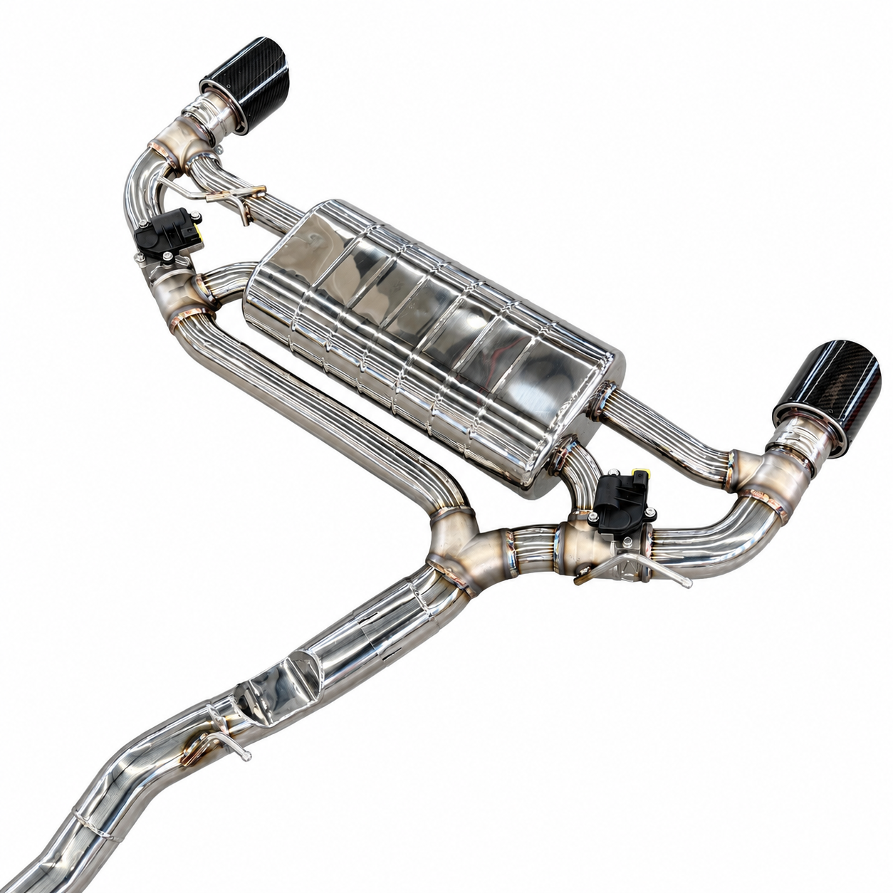 valved exhaust muffler for bmw m135i  f40 b48
