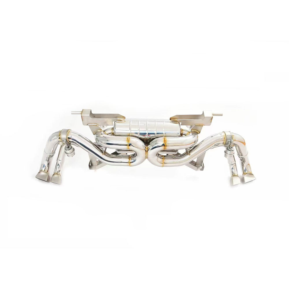 valved exhaust system for audi r8 v10 plus