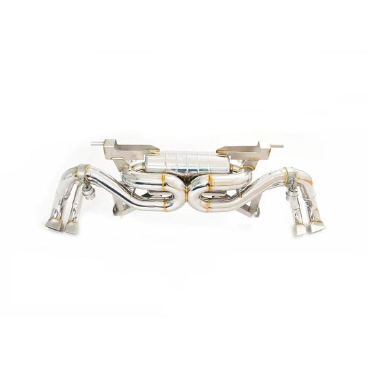 valved exhaust system for audi r8 v10 plus